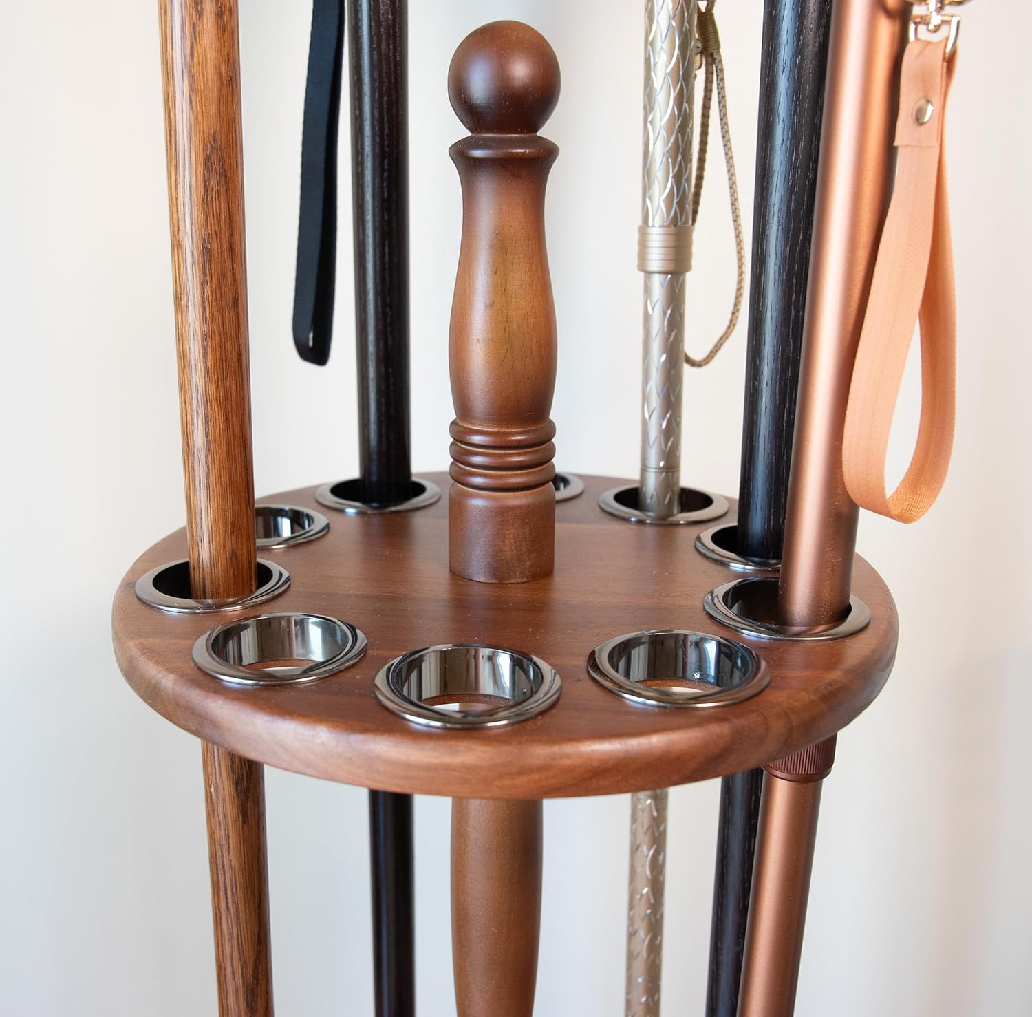 Asterom Cane Stand - Handmade, Wooden - Display Cane Stand Holder for Walking Sticks & Umbrellas