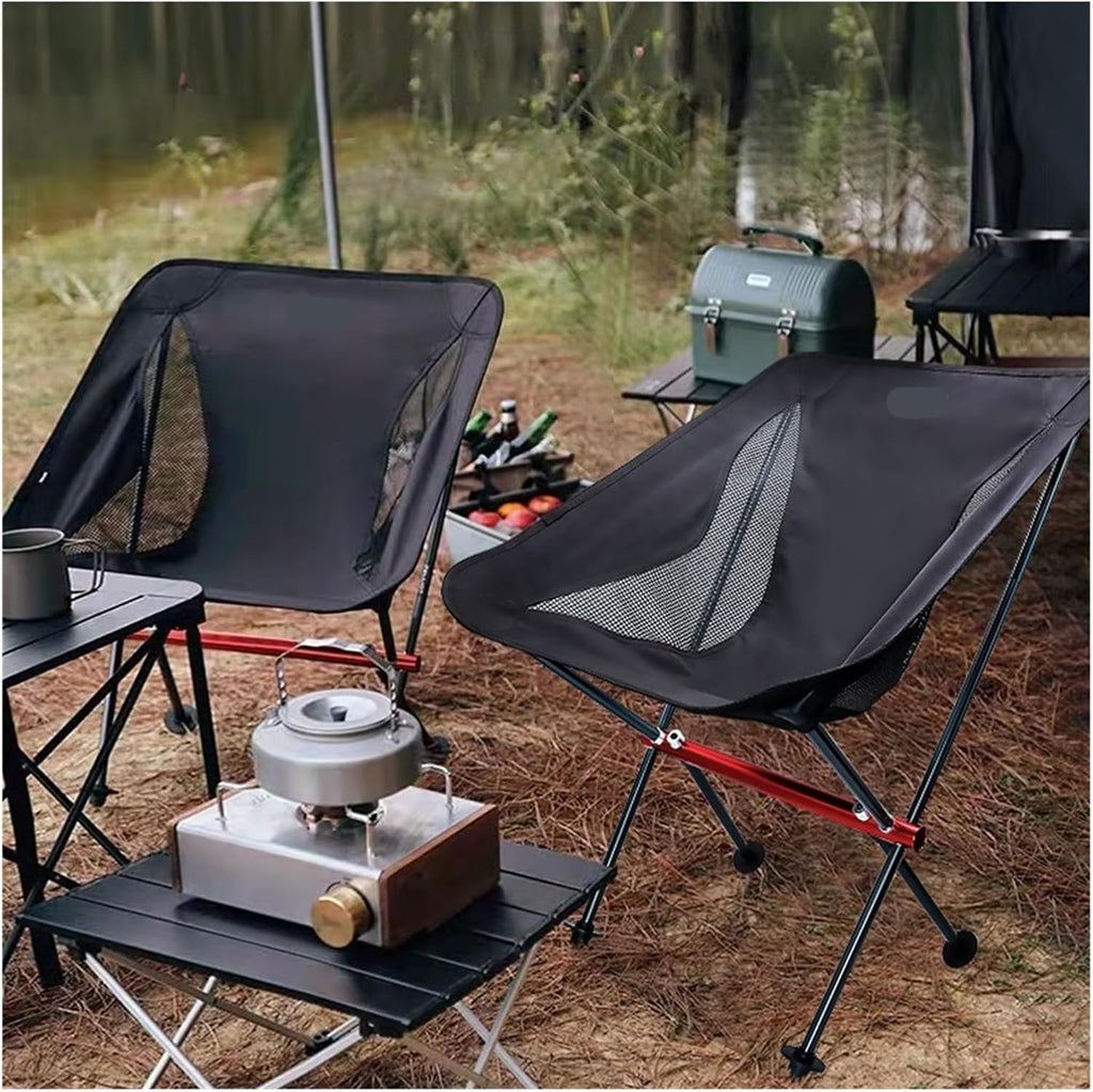 Ultralight Oxford Cloth Foldable Camping Chair | Extended Seat Portable Outdoor Chair for Fishing, BBQ, Picnic and Beach(SY-HS-02)