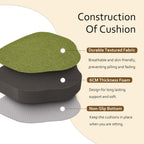 ELFJOY Chair Cushions for Dining Chairs 2.4 Inch Thick Windsor Seat Cushions for Kitchen Dining Room Non Slip Seat Pads with Removable Washable Cover and Ties Set of 2, Green(16.5"x15.5")