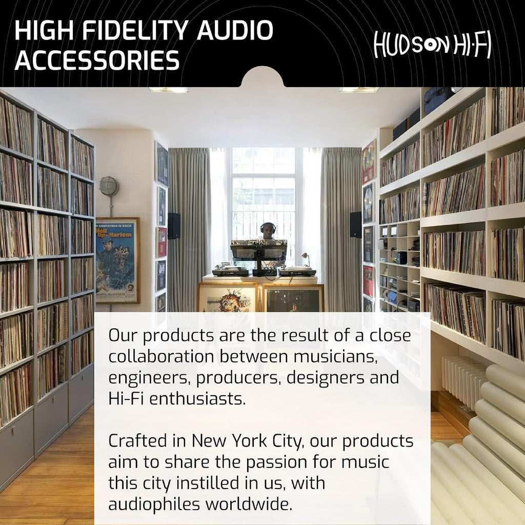 Hudson Hi-Fi Anti-Static Vinyl Record Inner Sleeves - Protective Vinyl Record Inner Sleeve 500 Pack - Protect Your LP Albums from Scratches, Dust & Dirt - Acid-Free Rice Paper Interior Disc Covers