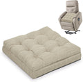 Shinnwa Memory Foam Recliner Cushion for Elderly, Dual-Layer Foam Chair Pad, Patented Design Extra Large Seat Cushion for Couch, Armchair, Wicker Chairs, Floor, 20 × 20 × 5in, Beige