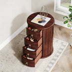 Wood Bedside Table,Side Table,Round End Table FJ484