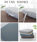 High Resilience Memory Foam Chair Cushion 13"x13"x2" Set of 2 Square Chair Pads and Washable Cover Non Slip Seat Cushions for Indoor Dining Room Kitchen and Office Chairs (Coffee,13"x13")