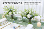 SUPMIND 12Pcs Glass Cylinder Vase for Centerpieces 5 Inch Clear Flower Vases Bulk, Glass Hurricane Candle Holder Small Floral Vases for Table, Floating Candle Vase for Wedding Home Décor