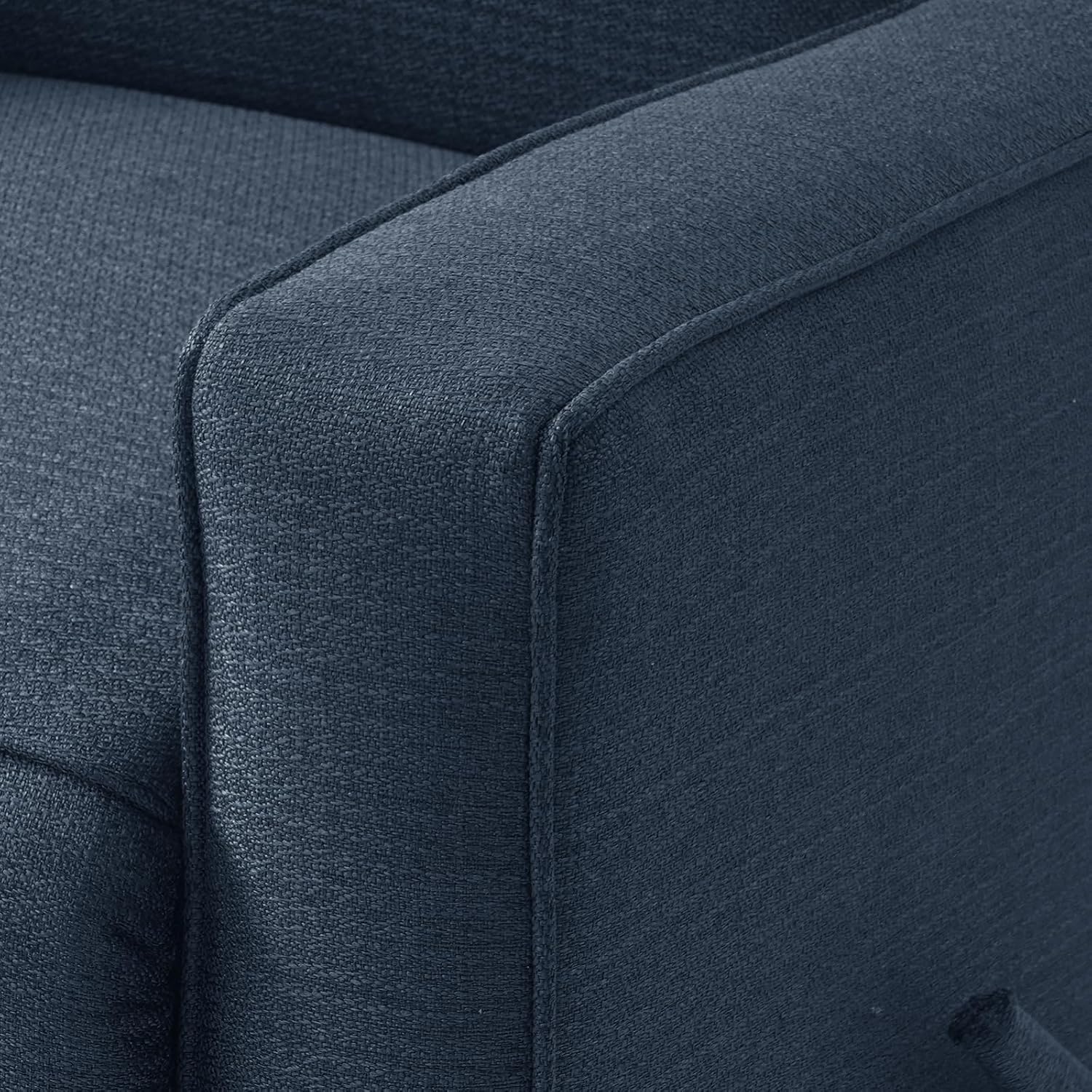 Harkawon Swivel Rocker Recliner Chair, Glider Rocker Recliner, Rocking Chairs Nursery, Fabric Chair with High Back, Deep Seat, for Living Room, Bedroom, Blue