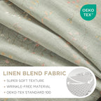 Joydeco Blue Floral Boho Curtains 96 Inches Long 2 Panels, Super Soft Bohemian Farmhouse Curtains with Tassels, Semi Sheer Light Filtering Drapes for Bedroom Living Room (Rod Pocket, 52Wx96L)