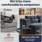 78.7-inch Folding futon Sofa Bed, Full-Size Convertible Sleeper couch Bed, Memory Sponge Double settee with Comfortable Mattress, Suitable for Living Room and Guest Room (dark gray, 78.7 inches)