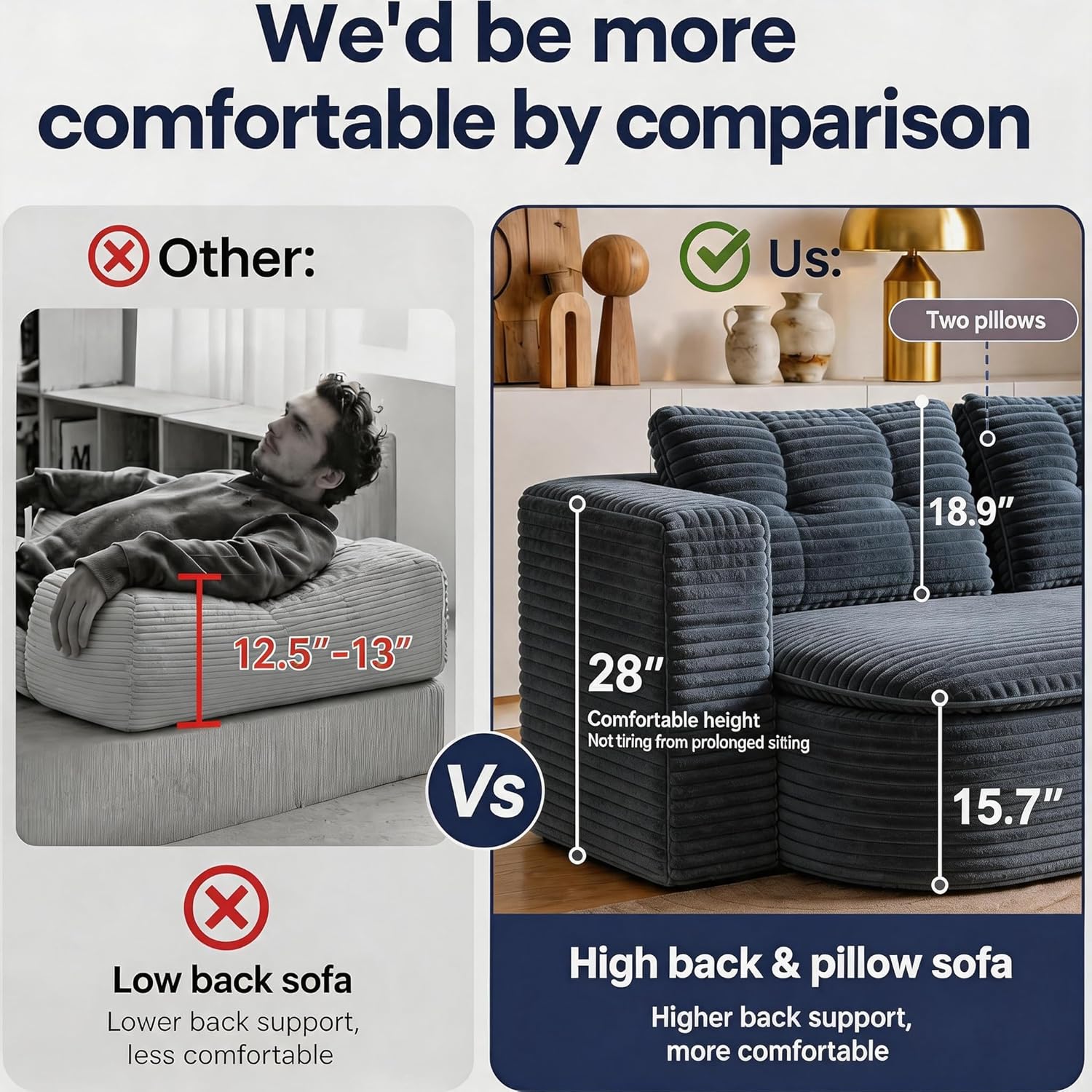 78.7-inch Folding futon Sofa Bed, Full-Size Convertible Sleeper couch Bed, Memory Sponge Double settee with Comfortable Mattress, Suitable for Living Room and Guest Room (dark gray, 78.7 inches)