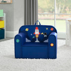 Delta Children Mix & Match Cozee Kids Chair with Interchangeable Patches, Space