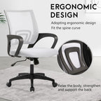 PayLessHere Home Office Chair Desk Computer Chair Adjustable Ergonomic Chair Lumbar Support Armrest Executive with High Density Mesh 360 Degree Swivel Chair for Adults Chair (Pack of 1, Beige)