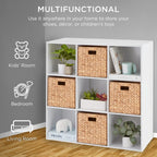 Best Choice Products 9-Cube Storage Organizer, 11in Shelf Opening, Bookcase, Display Shelf, Customizable w/ 3 Removable Back Panels - White