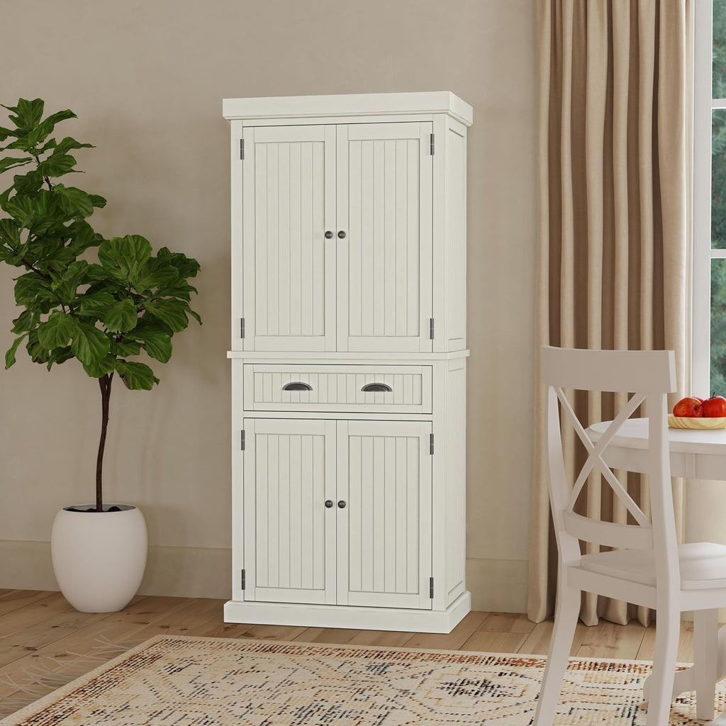 Homestyles Nantucket Pantry, 30", Off White