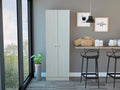 Multistorage Pantry Cabinet, 5 Shelves, Double Door & Beige Finish for Kitchen & Home Organization