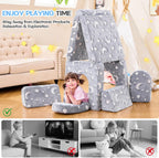 IFNOW Star Modular Kids Play Couch for Toddlers 1-3, Convertible & Washable Toddler Foam Couch for Playroom & Living Room, Glow-in-the-Dark, Apartment Friendly CPC Certified Building Fort Play Couch