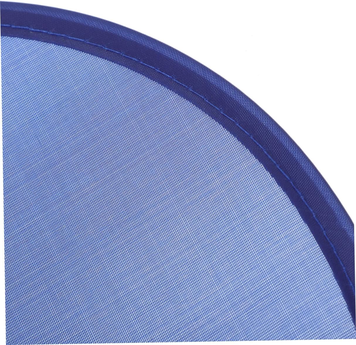 Folding round Hand Fan Portable Collapsible Handheld Fan Navy Blue 25cm for Weddings Summer Party Favor