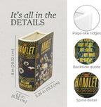 Steel Mill & Co Original Large Book-Shaped Decorative Vase, Ceramic Vases for Home Decor, Cute Bookshelf Decor, Unique Vase for Book Lovers, Hamlet