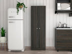 71" H Kitchen Storage Pantry Cabinet,2-Door Wooden Cupboard Credenza Bufffet Cabinet Freestanding Kitchen Hutch for Living Room, Dining Room, Dark Brown