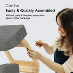 SlickBlue Rocking Kneeling Chair for Office and Home, Ergonomic Desk Stool for Posture Support