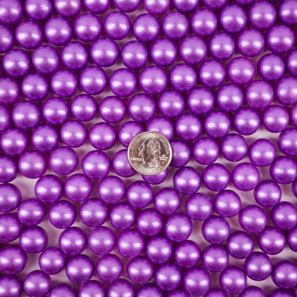 Marbles for Vases | Glass Marbles Bulk Vase Fillers | Glass Beads for Vases, Purple Round Marble 1lb, (Approx. 80 pcs)