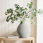 Rustic Ceramic Flower Vase Distressed Farmhouse Pottery Clay Large Terracotta Floor Vases for Decorative Table Centerpiece Modern Home Decor Aesthetic Living Room Bedroom Wedding Housewarming Gift