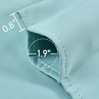 DECOVSUN Aqua Blue Valance for Windows 42x18 Inch Solid Thermal Insulated Blackout Rod Pocket Kitchen Short Curtain Toppers Valance for Bathroom Living Room 2 Panels