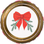 Martha Stewart Metal Cookie Tins, 3-Piece Nesting Set, Small, Medium & Large, Christmas Containers for Gift & Storage (Ornaments and Bows)
