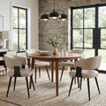Dining Chairs Set of 4, Modern Upholstered PU Leather Kitchen & Dining Room Chairs with Curved Open Back Metal Legs, Kitchen Chairs for Dining Room Restaurant (Gray, Set of 4)