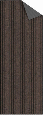 Ottomanson 2'7" x 8' Hallway Runner with Scraper Pile - Extra Durable Non-Slip Rug Mat for Indoor & Outdoor Use - Ideal for Kitchen, Entryway & Garage - High-Traffic Carpet, Brown
