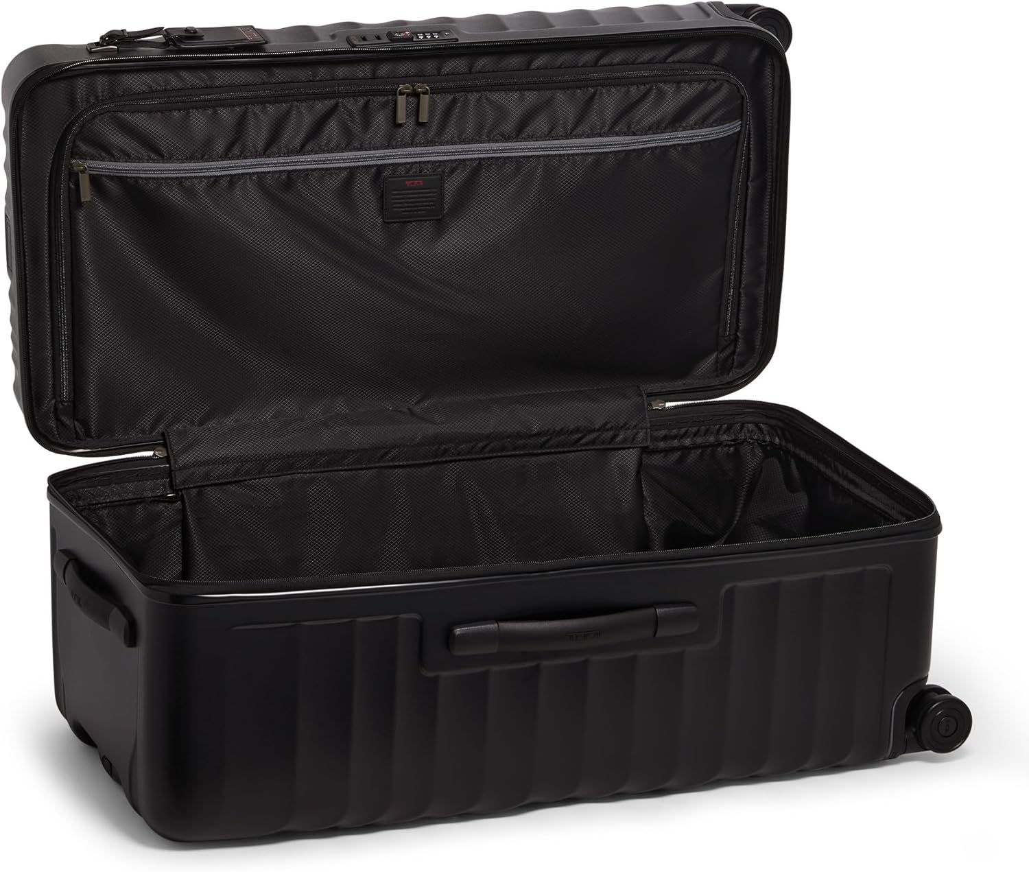 TUMI - 19 Degree Large Trunk - 4-Wheeled Durable Hard Shell Checked Luggage - TSA Lock - 31.3" X 15.8" X 14.8" - Black Texture