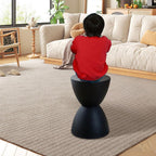 Ottoman Foot Stool Children Chair for Playroom Apartment Bedroom Doorway, Black