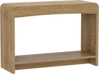 Farmhouse Entryway Table, 43.7" Console Tables for Entryway with Open Shelf, Sofa Table Behind Couch, Wooden Entry Table with Storage for Entrance, Living Room, Hallway, Natural