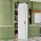36" x 84" Paintable Bifold Barn Door with 40" Hardware & Handle - 1 Raised Hollow Core Panels No Assembly Required, Pre-Drilled Holes for Easy Installation, Pantry Closet Bi Fold Barn Doors