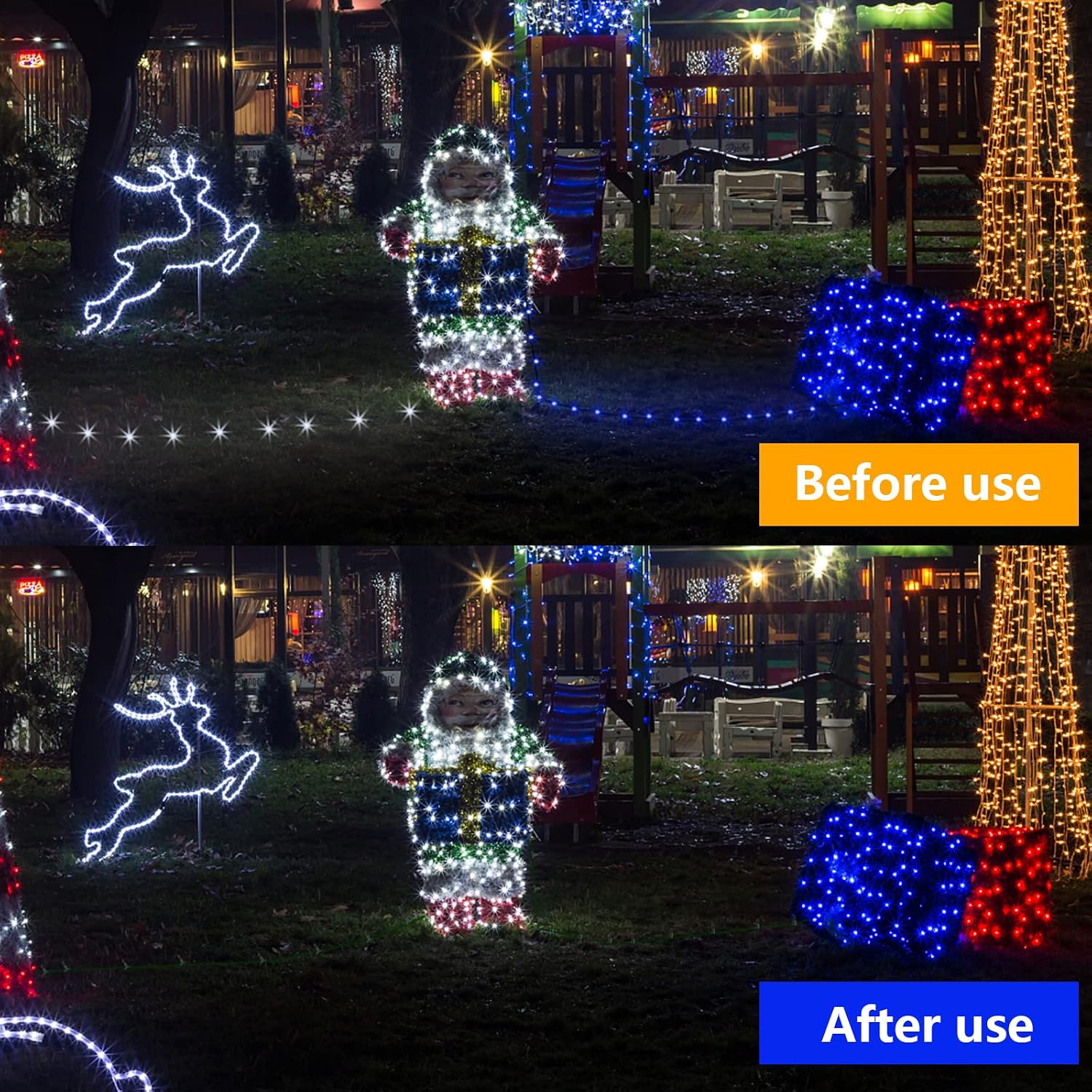 120 Pcs No Glow Caps for String Lights, Soft Rubber Christmas Blackout Light Cap Covers for 5mm Diameter Christmas LED String Lights to Hide The Extra Lights Not Needed（120 PCS）