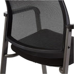 Union & Scale Guest & Reception Chair, Fabric, Black, 2-Pack