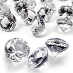 280Pcs Fake Diamonds for Wedding Centerpieces, Clear Vase Fillers Acrylic Crystal Gems for Marriage Anniversary Party Home Table Scatter Decor, 0.78in Rhinestone