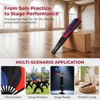 Tai Chi Kung Fu Folding Fan - Waterproof Silk, Easy Open, Martial Arts & Dance Performance Fan