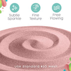 Sandsational Sparkle Ballet Pink Unity Sand, 1 LB (16 oz), Neutral Pink Colored Sand for Weddings, Vase Filler, Home Decor, Crafts, Terrariums, and More