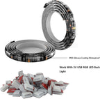 Threetwofour LED Strip Light Clips self Adhesive mounting Brackets Cable Clamp for 8-10mm Width IP65 led Strip Light Cable Clips Wire Holder for Dash cams,Network Cables 100Pack