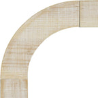 52" Wood Console Table with Curved Edge, Natural Texture, Perfect for Entryways and Living Rooms