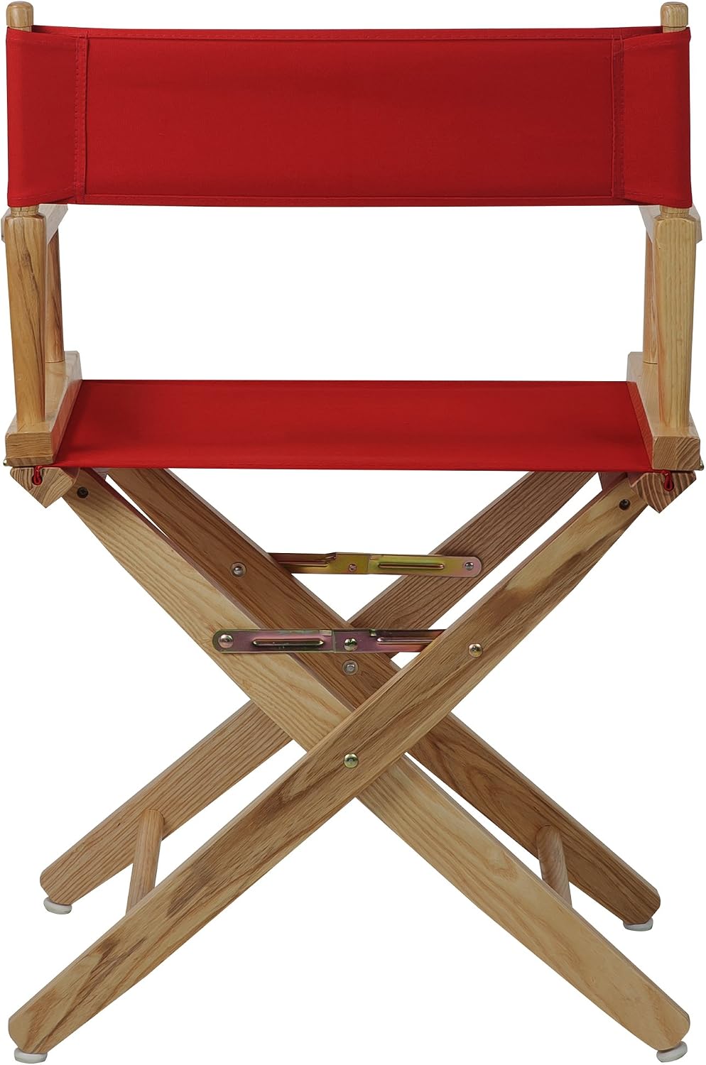 American Trails Extra-Wide Premium 18" Director's Chair Natural Frame with Red Canvas