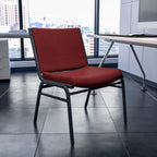 Flash Furniture 4 Pk. HERCULES Series Big & Tall 1000 lb. Rated Burgundy Fabric Stack Chair
