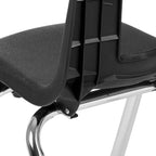 Flash Furniture Mickey Advantage Black Student Stack School Chair - 14-inch