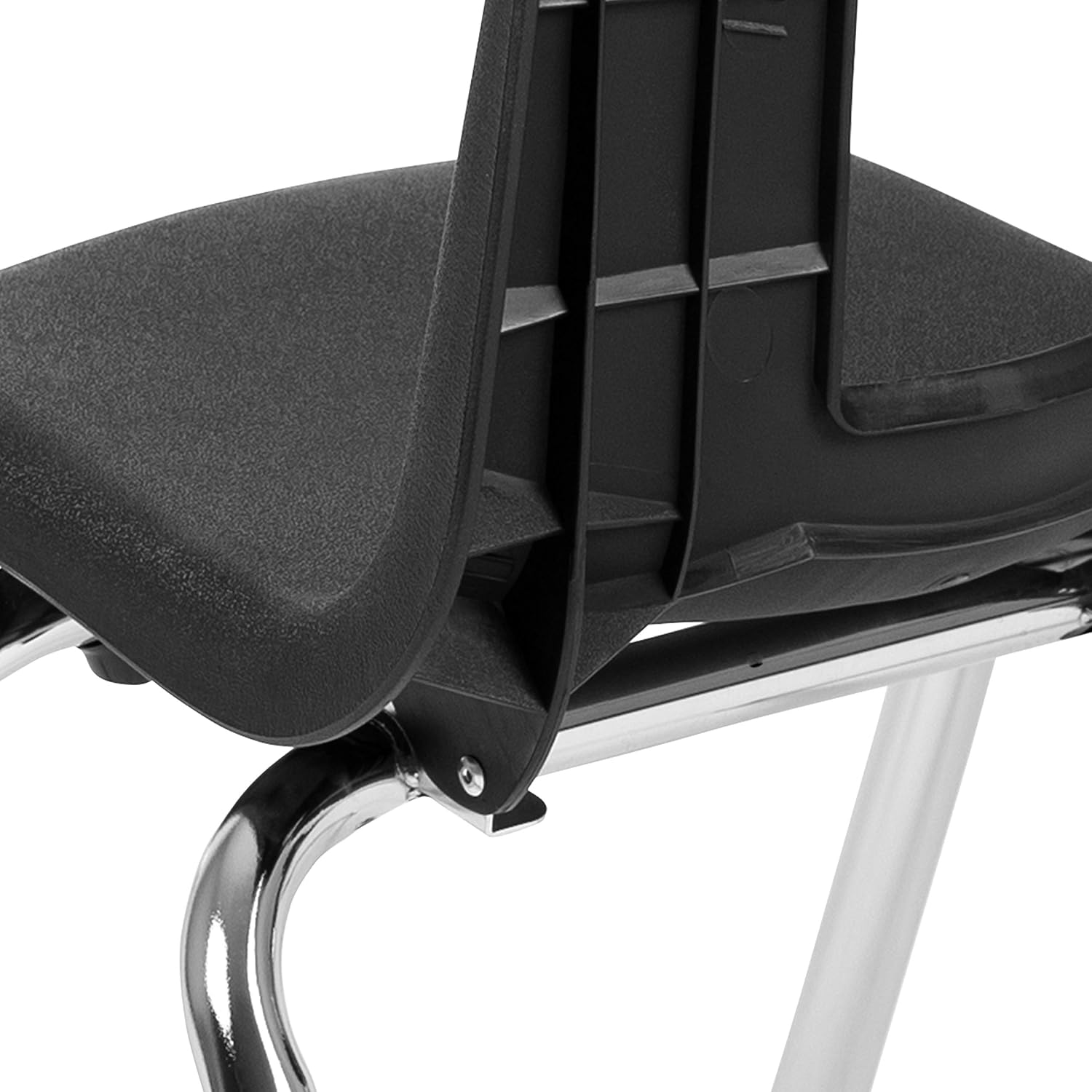 Flash Furniture Mickey Advantage Black Student Stack School Chair - 14-inch