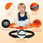 Spinning Chair for Autistic Kids, Sensory Spinning Chair for Kids & Toddlers, 220LBS Capacity, Safe Non-Slip Spin Chair with Handle, Sensory Chair for 3-8 Ages Autism & Special(Orange Flower)