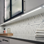 Kichler 4U Series 22" 120V LED Under Cabinet Light in White, 3000K, (22" L x 4.5" W x 1"H), 4U30K22WHT