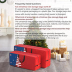 Extra Large Heavy Duty Storage Bag, Waterproof 600D Oxford Christmas Tree Storage Bag with Reinforced Handles, Dual Zippers, Moving Bags for Home, College Dorm, Camping, Seasonal Decor -Space Saving