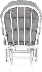 Glider Ottoman White,Oyster