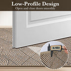 Indoor Door Mat 24"x36", Low-Profile Welcome Front Door Mat Indoor Entrance, Non Slip Rubber Backing Inside Doormat Washable Entryway Dirt Resistant & Absorbent 2x3 Entry Mat, Light-Brown