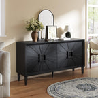Farmhouse Storage Cabinet, Heavy-Duty TV Stand with Adjustable Shelves, Pantry Storage Cabinet,for Kitchen Home