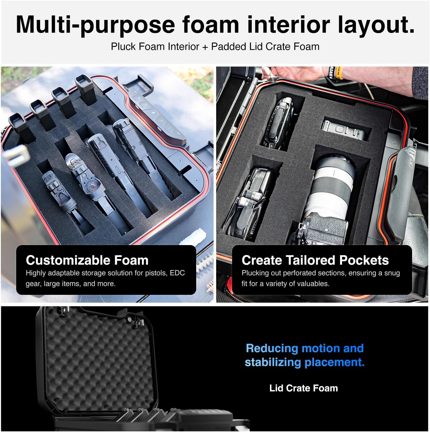 VAULTEK LifePod XR Series Weatherproof Safe Modular Interior Secure Rugged Portable Lockbox with Optional Biometric Scanner and Backlit Keypad